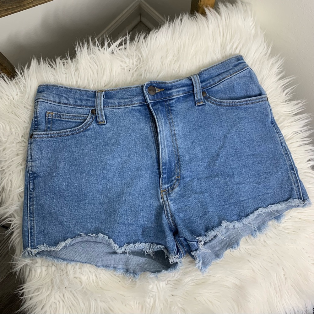 Wrangler Light Blue Cutoff Jean Shorts Size 30